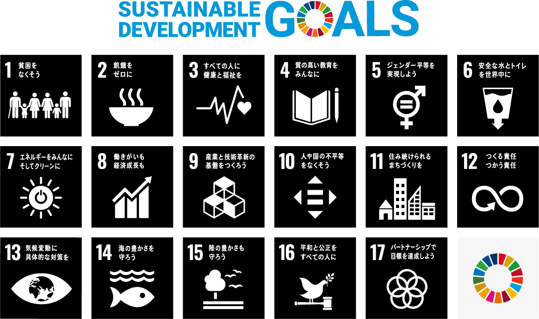 持続可能な開発目標（SDGs）を支援しています